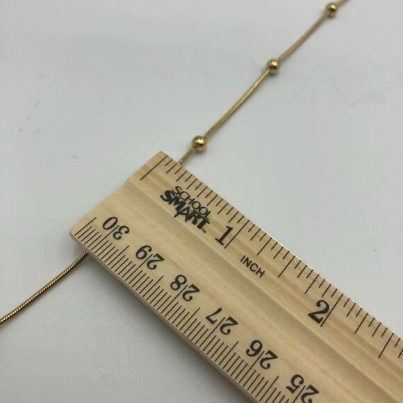 18K Gold Plated Stainless Steel Necklace Women's Ball Style Statement Jewelry - Picture 7 of 8